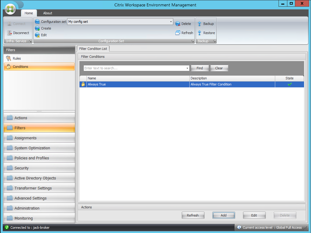 Copy Value Html Example WEM Integrity Condition List Manager | Workspace Environment Management ...